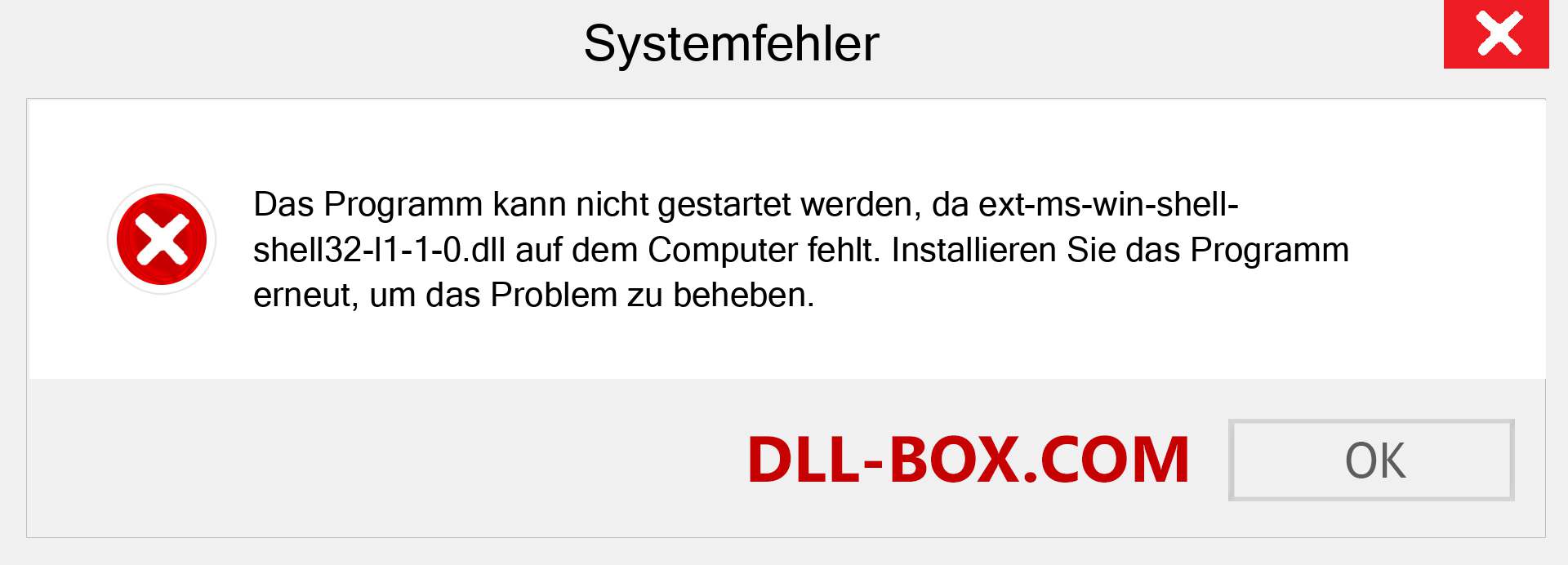 ext-ms-win-shell-shell32-l1-1-0.dll-Datei fehlt?. Download für Windows 7, 8, 10 - Fix ext-ms-win-shell-shell32-l1-1-0 dll Missing Error unter Windows, Fotos, Bildern