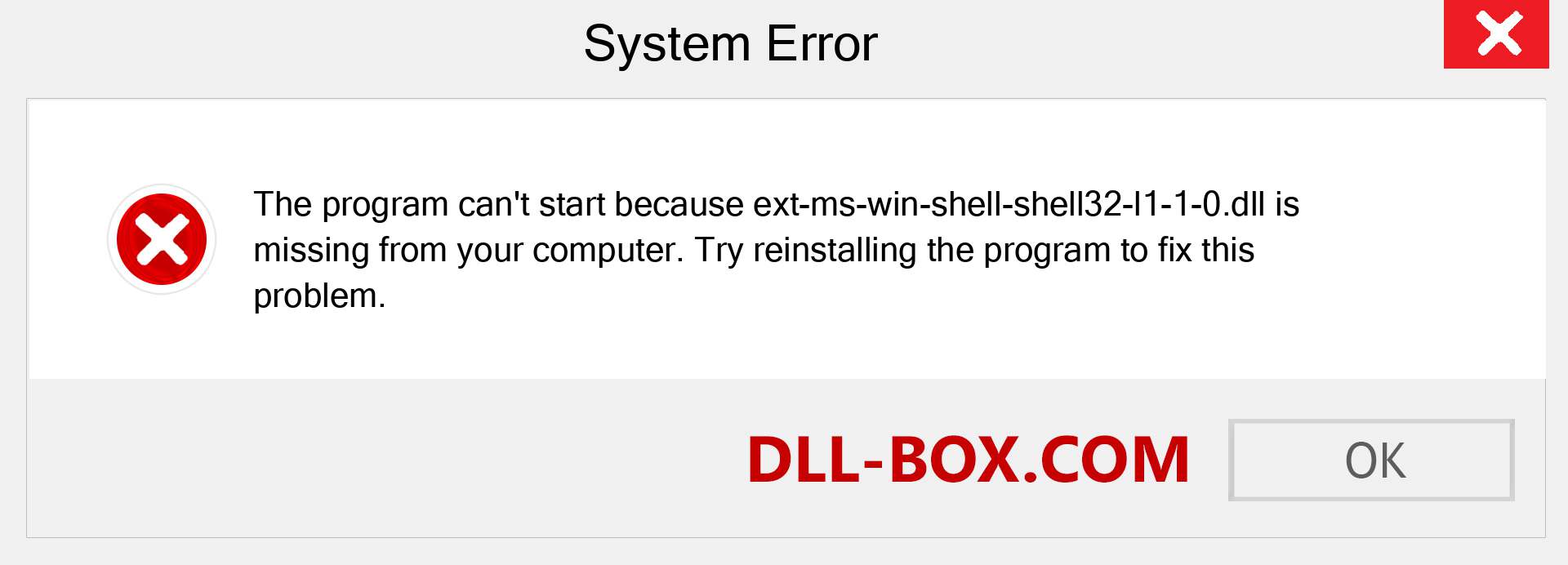  ext-ms-win-shell-shell32-l1-1-0.dll file is missing?. Download for Windows 7, 8, 10 - Fix  ext-ms-win-shell-shell32-l1-1-0 dll Missing Error on Windows, photos, images